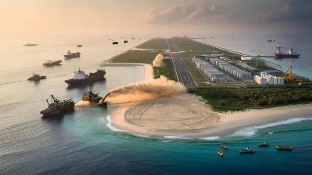 After dumping tonnes of sand into the ocean for more than 12 years, China has succeeded in creating entirely new islands from scratch