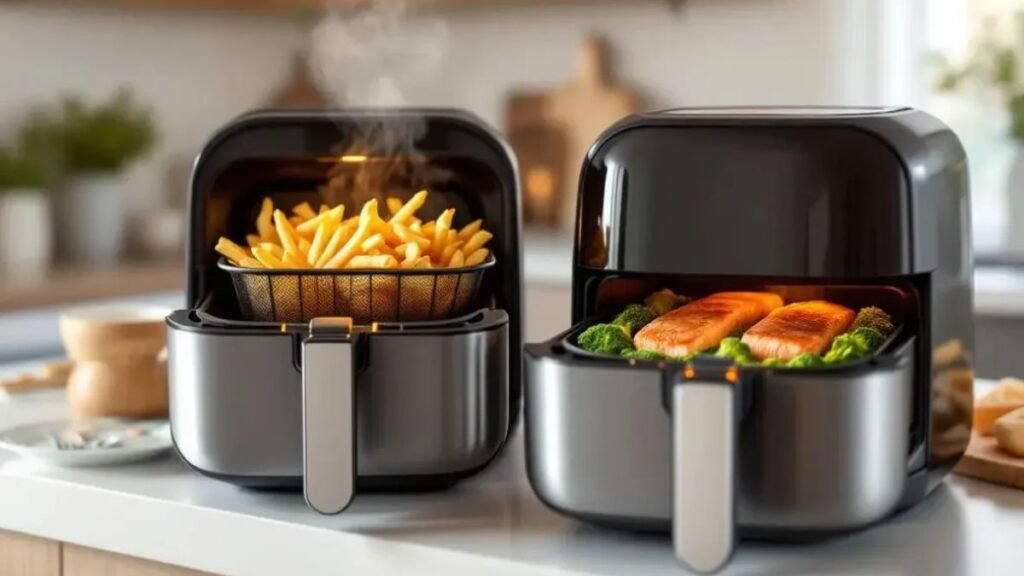 Cosori TwinFry the air fryer that no longer forces you to choose between chicken and fries or salmon and broccoli