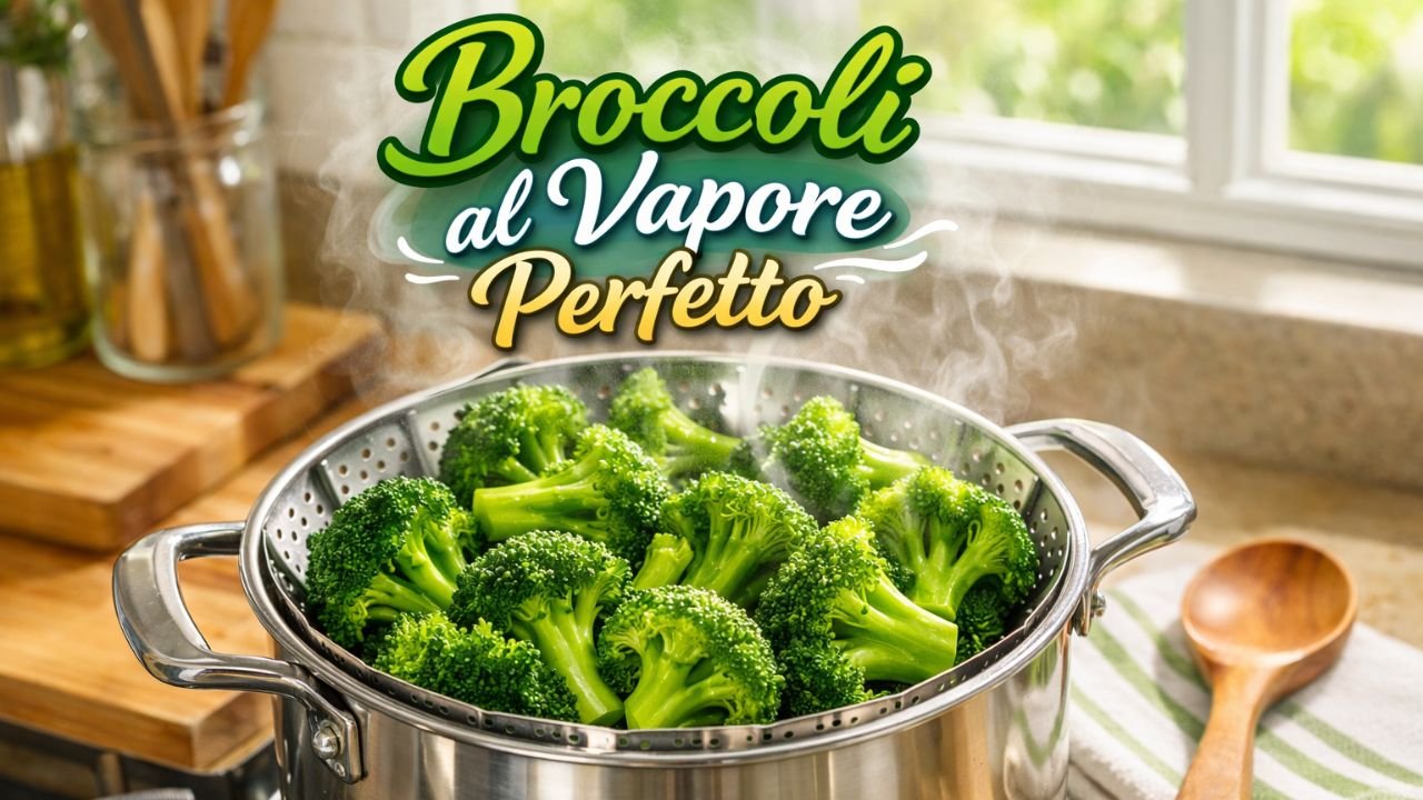 Il modo giusto per cuocere a vapore i broccoli per ottenere cimette tenere e luminose ogni volta