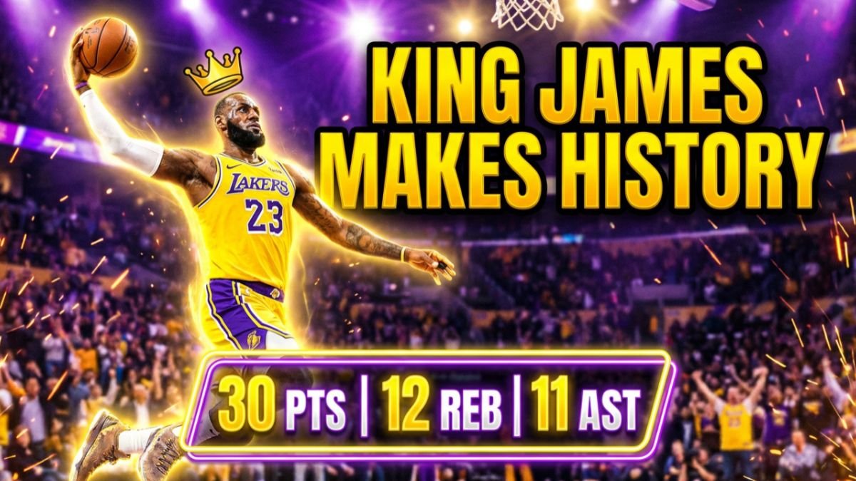 LeBron James Becomes Oldest Player in NBA History to Record a Triple-Double