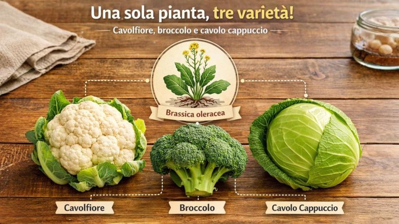 Molte persone non lo sanno, ma il cavolfiore, il broccolo e il cavolo cappuccio sono tutte varietà diverse della stessa pianta