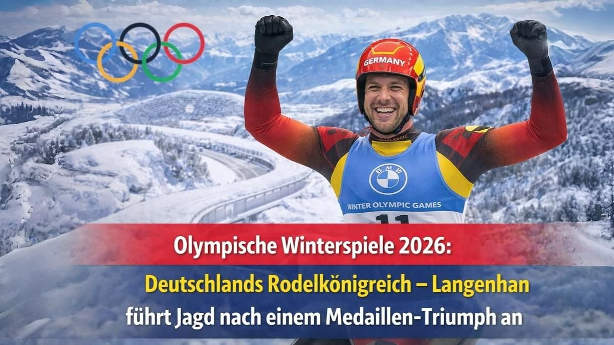Olympische Winterspiele 2026: Deutschlands Rodelkönigreich – Langenhan führt Jagd nach einem weiteren Medaillen-Triumph an